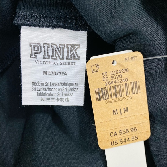 VS PINK High Waist Full Length Cotton Leggings Medium - Picture 8 of 9